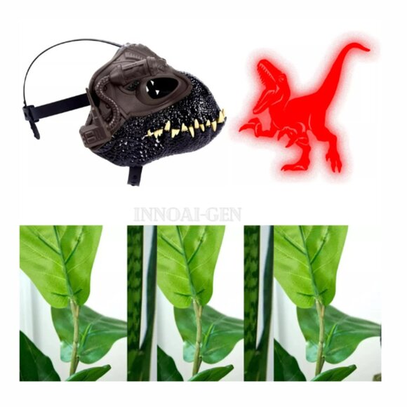 Jurassic World Track 'N Roar Dinosaur Mask with Tracking Light & Sound Indorapt - Picture 5 of 6